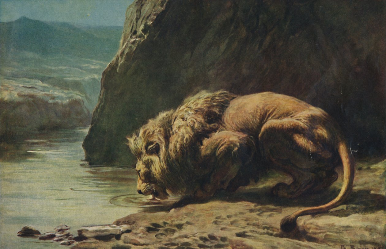 De koning drinkt, 1881, 1922 door Briton Riviere
