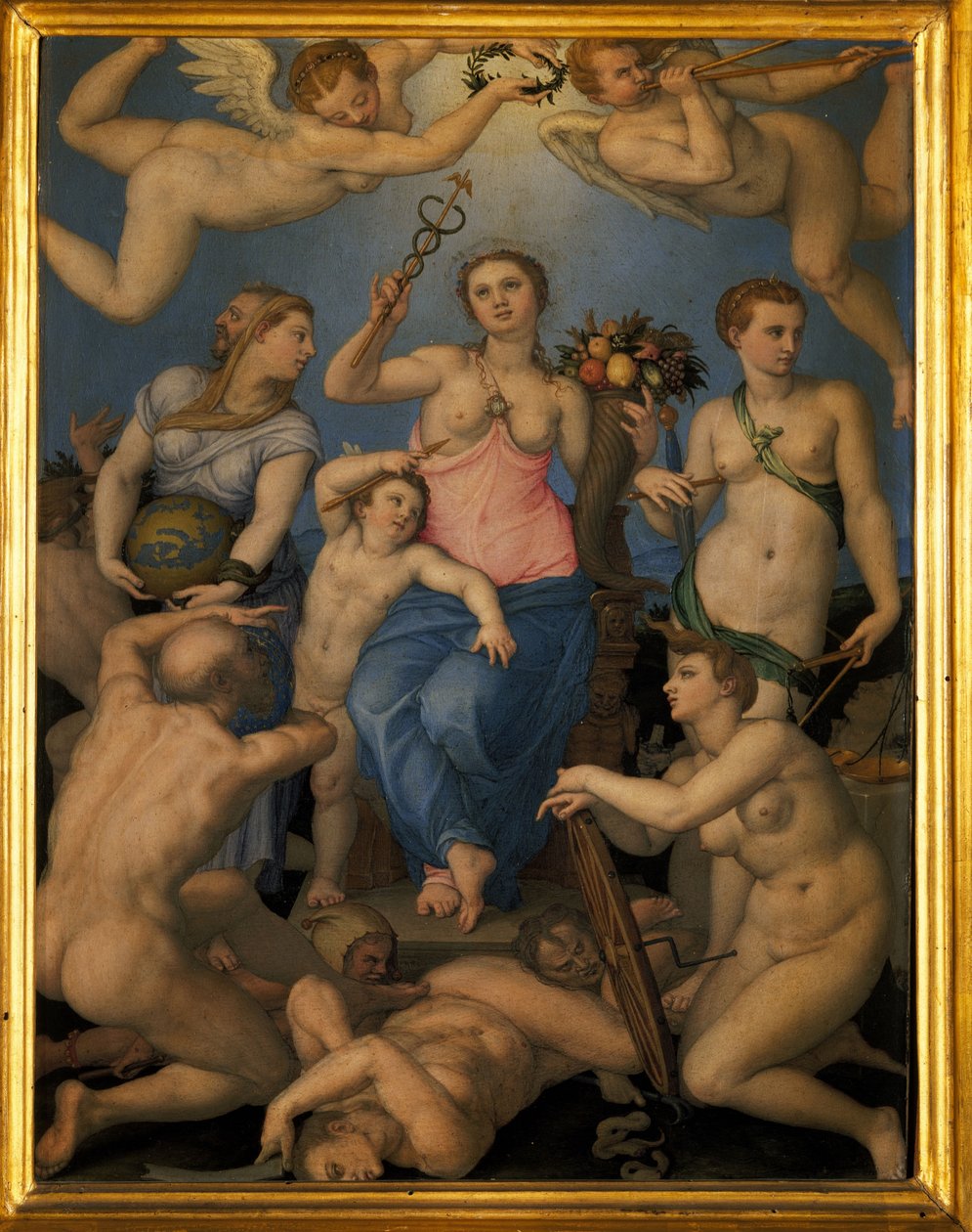 Allegorie van het geluk door Bronzino
