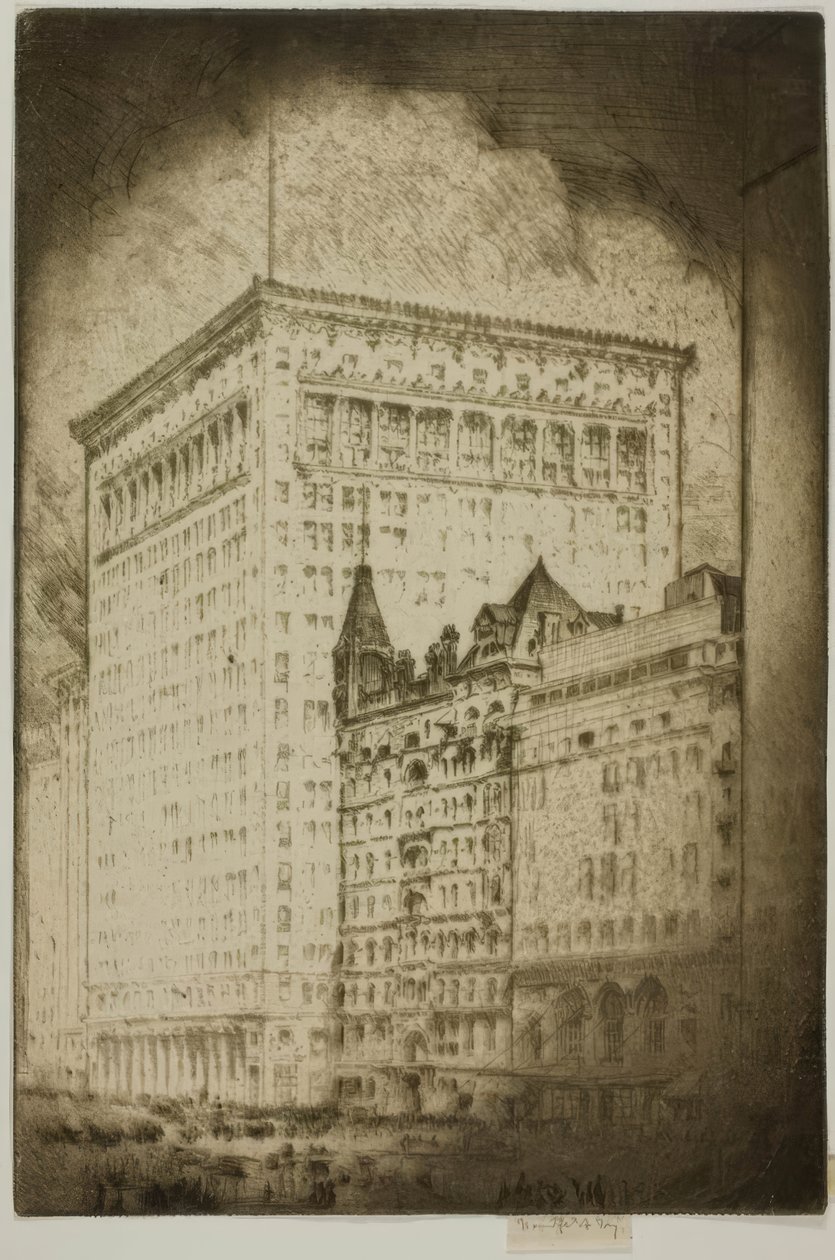 Chicago - 1880 - 1910 door Bror Julius Olsson Nordfeldt