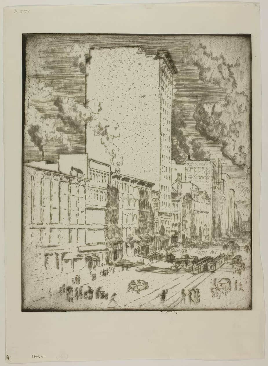 Chicago - State Street door Bror Julius Olsson Nordfeldt