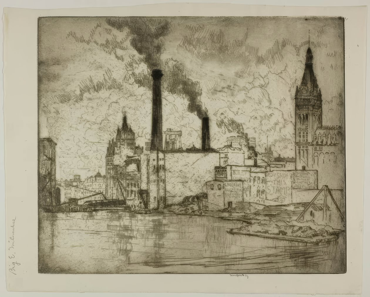 De Grote E door Bror Julius Olsson Nordfeldt