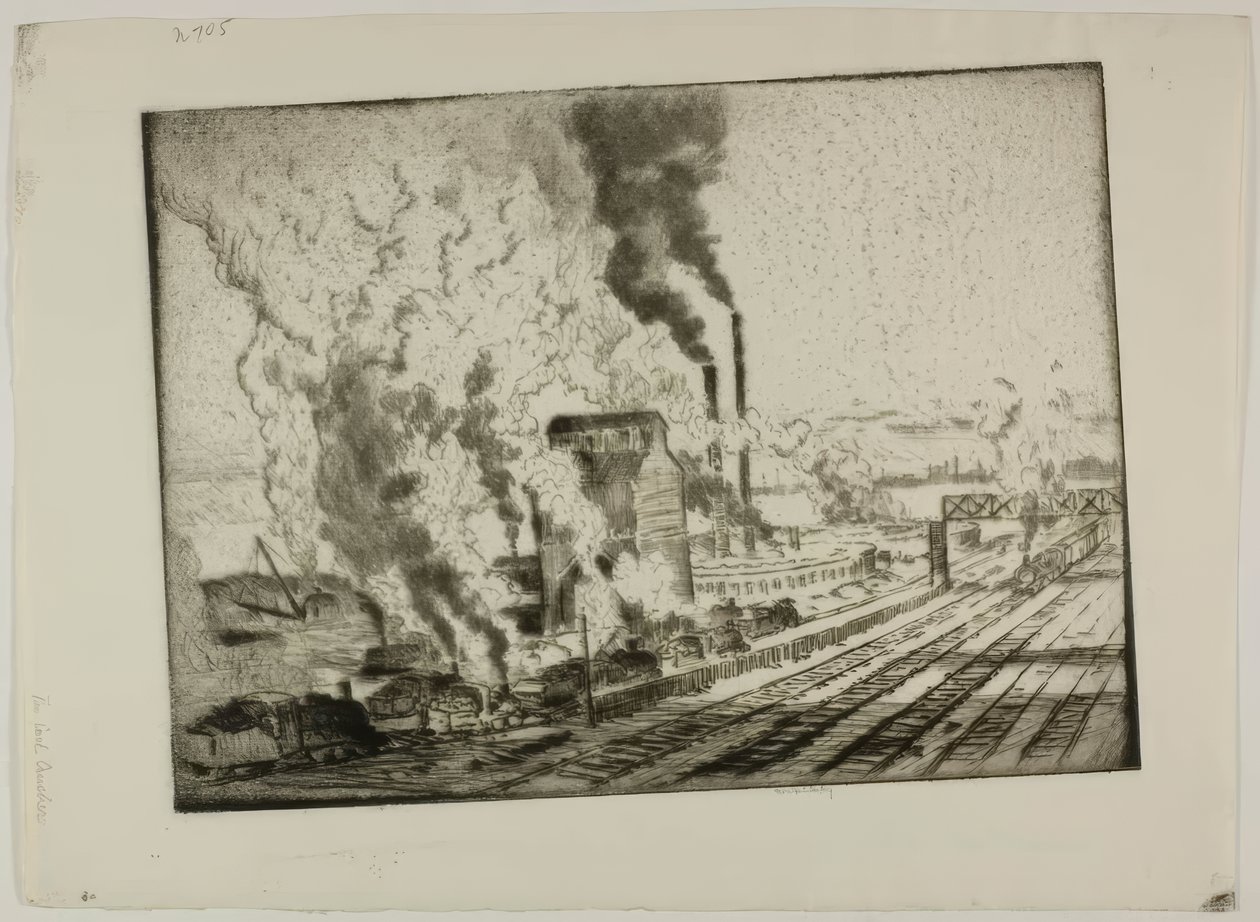 De steenkoolbreker door Bror Julius Olsson Nordfeldt