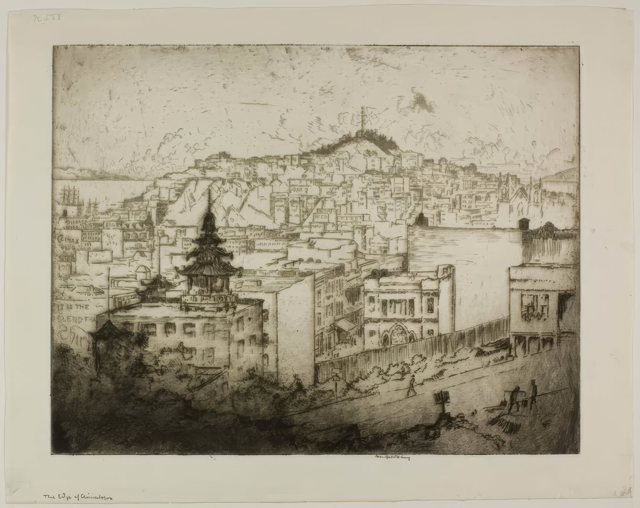 De rand van Chinatown door Bror Julius Olsson Nordfeldt