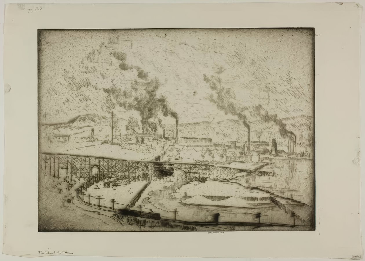 De elektrische tram door Bror Julius Olsson Nordfeldt