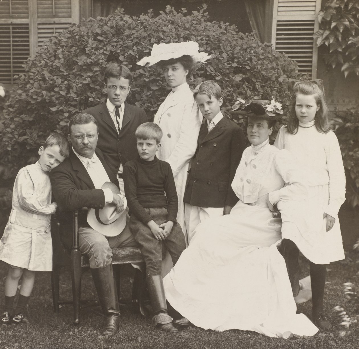 President Theodore Roosevelt, zijn vrouw Edith en familie door Brothers Pach