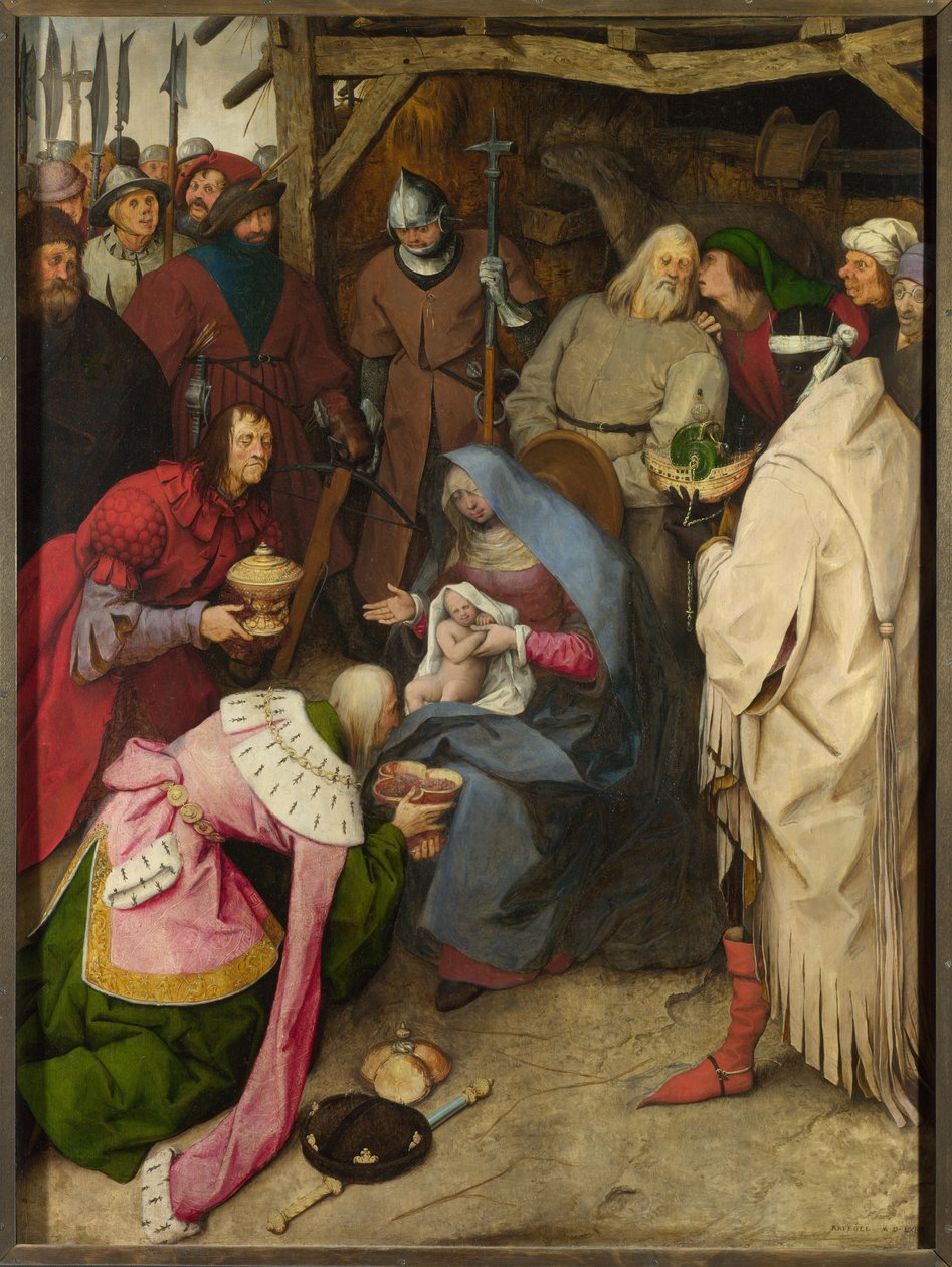 De aanbidding der koningen, 1564 door Bruegel