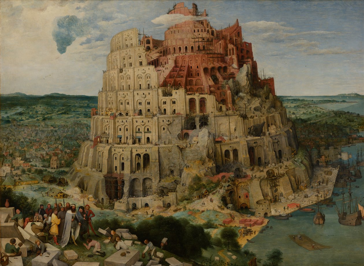De Toren van Babel, 1563 door Bruegel