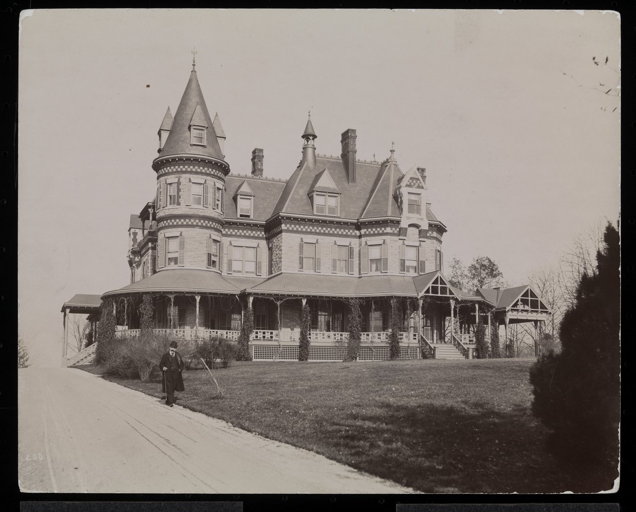 De Edwin Gould residentie in Rhinecliffe of Rhinebeck, New York, 1893-94 door Byron Company