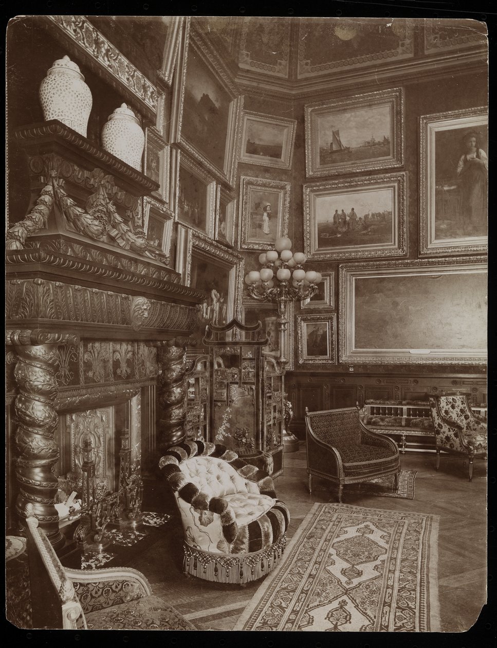 De residentie van mevrouw William Astor, 5th Avenue en 34th Street, New York, 1894 door Byron Company