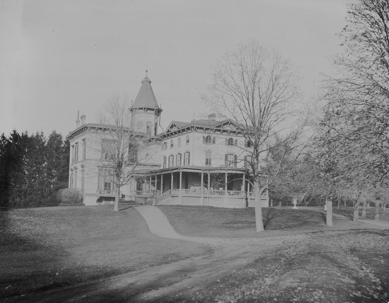 De residentie van John Jacob Astor in Rhinecliff, New York, 1893-94 door Byron Company