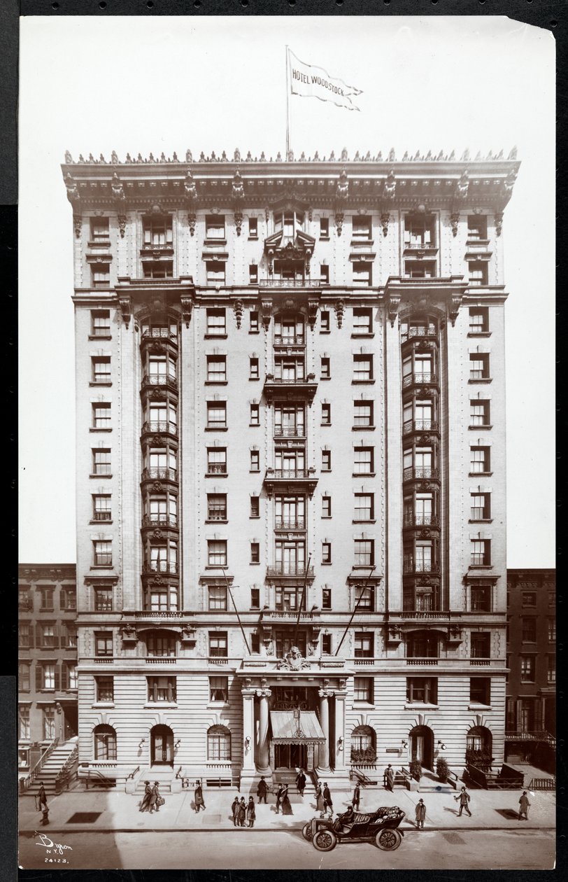Hotel Woodstock op 127 West 43rd Street, New York, 1907 door Byron Company