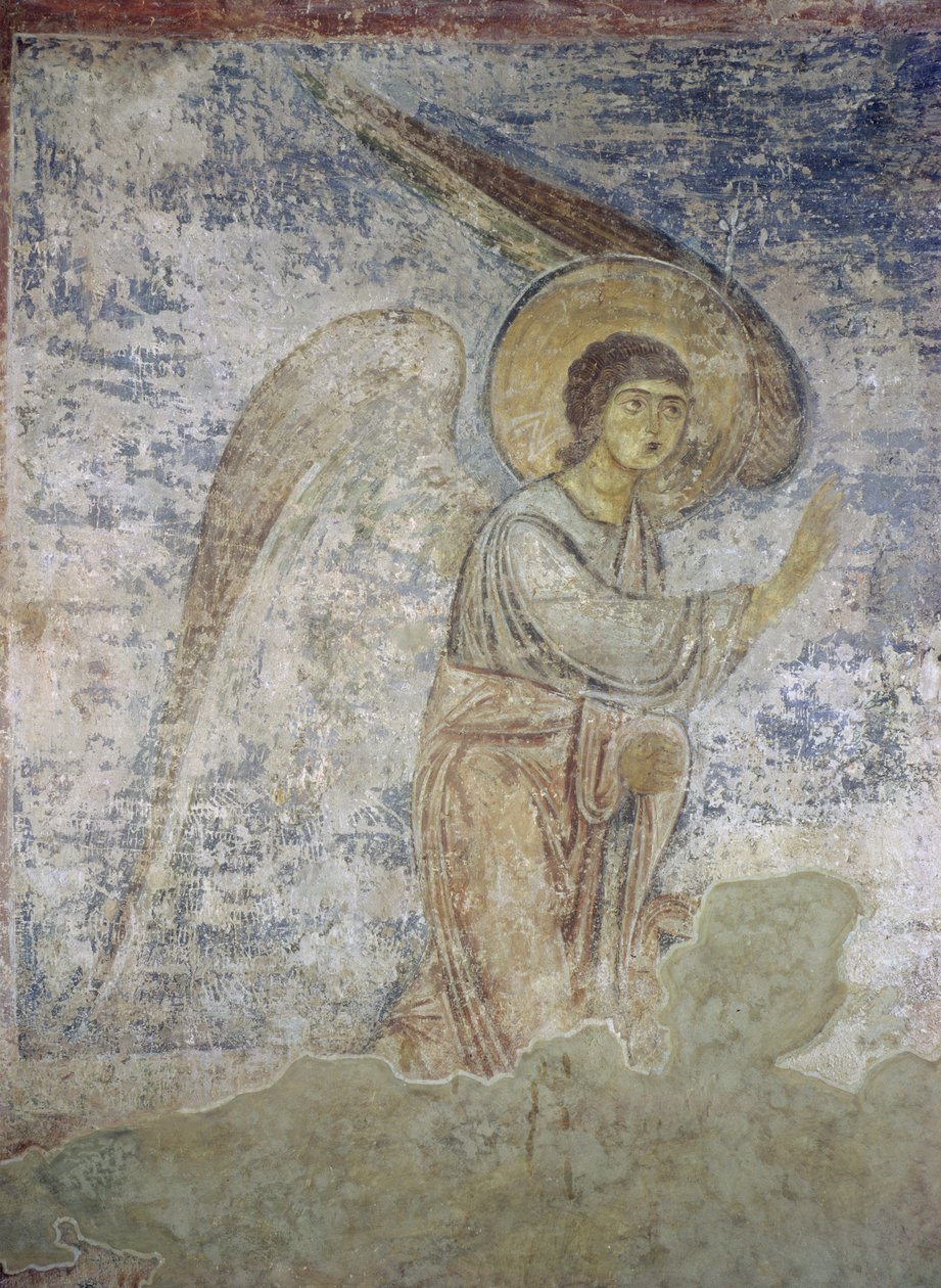 De aartsengel Gabriël (detail) door Byzantine