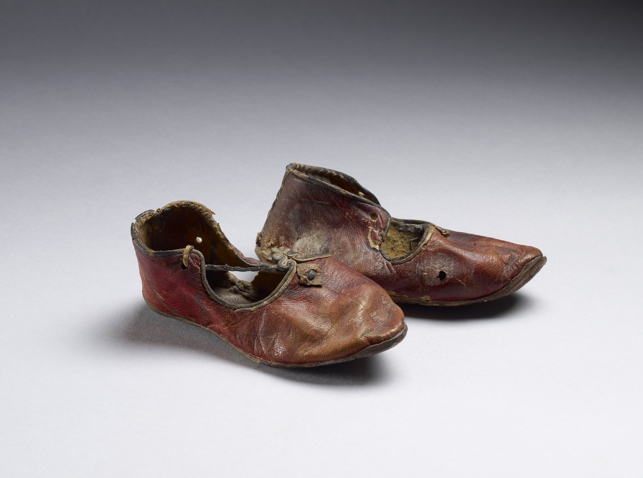 Een paar kinderschoenen door Byzantine Period, Egyptian