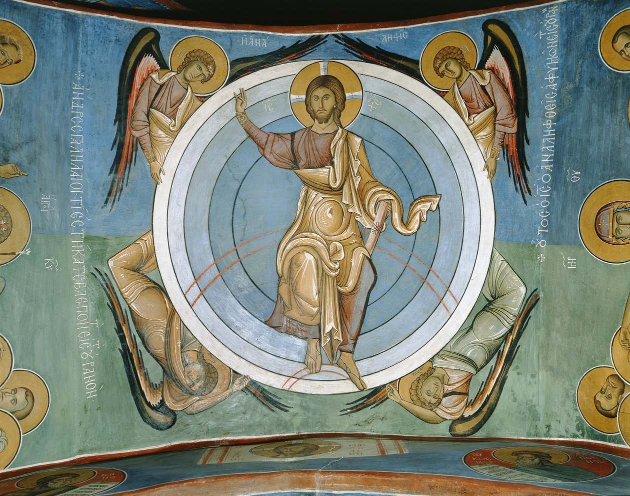 Christus van het Laatste Oordeel door Byzantine School