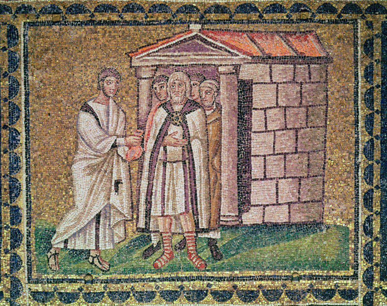 Judas Bekeert Zich, Scènes uit het Leven van Christus (mozaïek) door Byzantine School