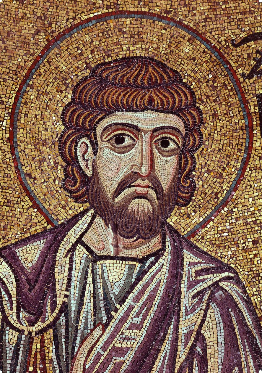 De profeet Zacharia (detail) door Byzantine School
