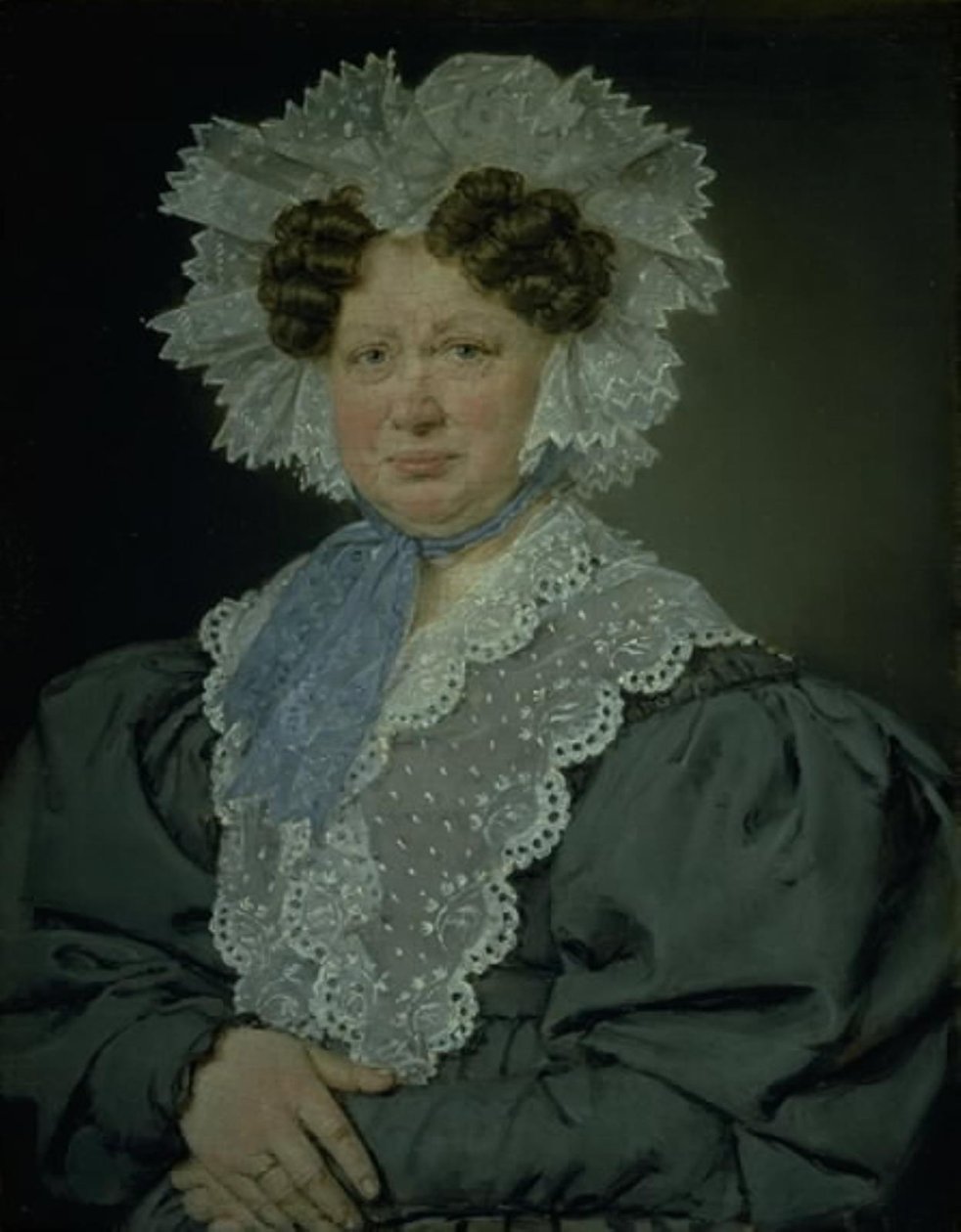 Kammerherreinde Kirsten Stampe geboren Kaas (1766-1842) getrouwd in 1793 met kammerherre, Holger Baron Stampe van Nysø door C.A. Jensen