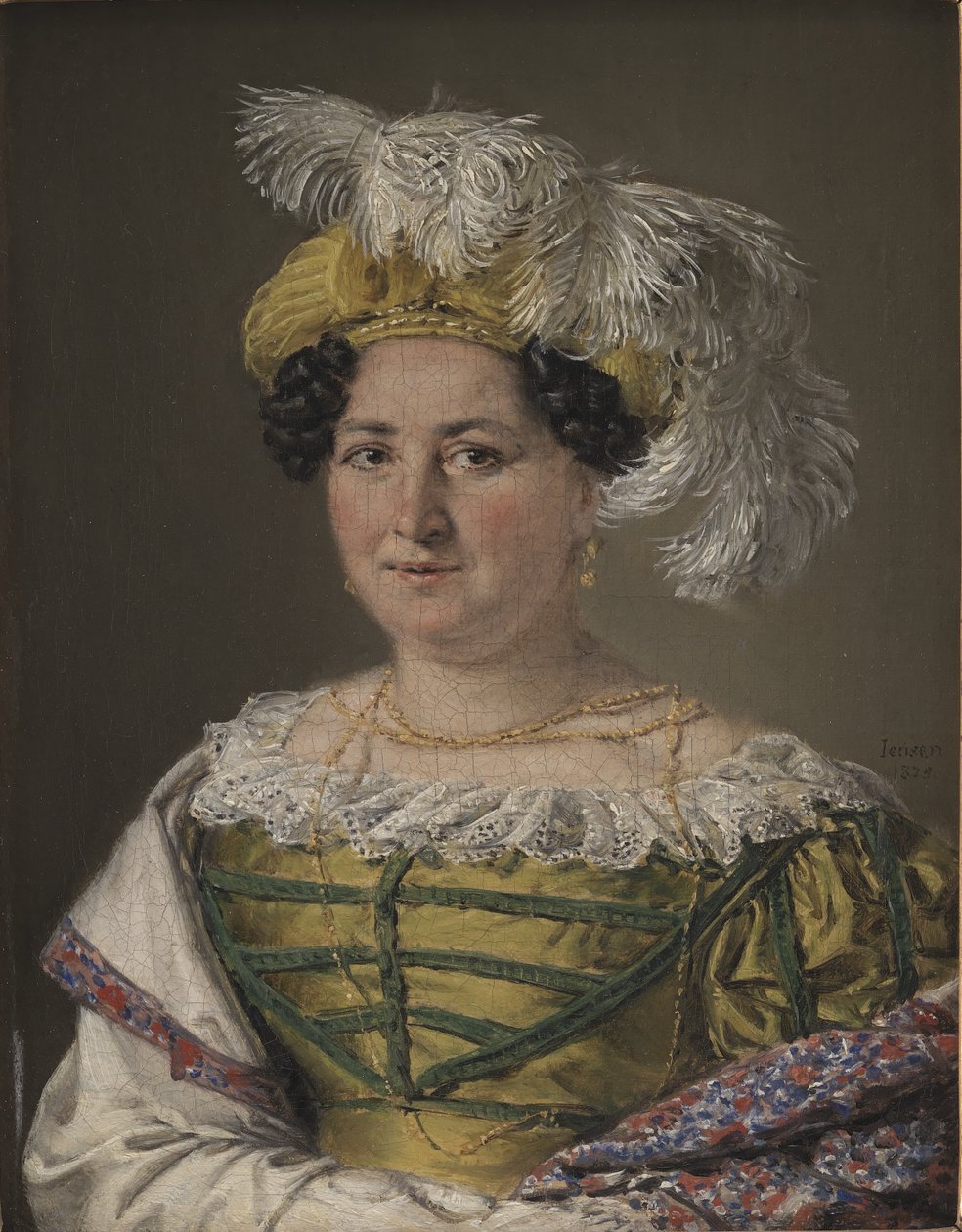 Portret van mevrouw Pauline Hagen door C.A. Jensen