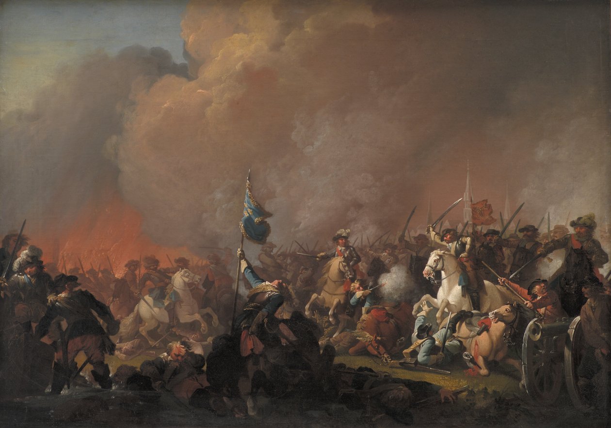 De aanval op Amager 1658 tijdens de Zweedse oorlog 1657-60 door C.A. Lorentzen