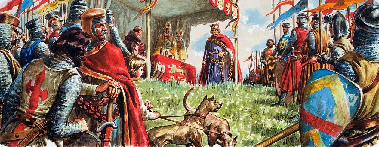 Ondertekening van de Magna Carta door C.L. Doughty