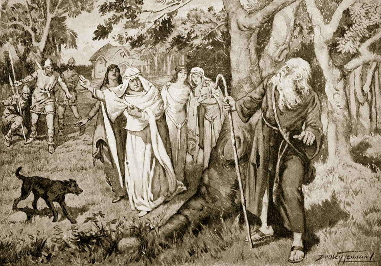 De ontmoeting van Kenneth en Fenella, illustratie uit 