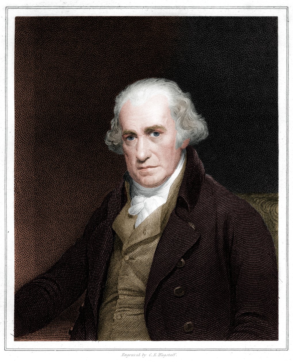 James Watt, Schotse ingenieur, 1833 door C. E. Wagstaff