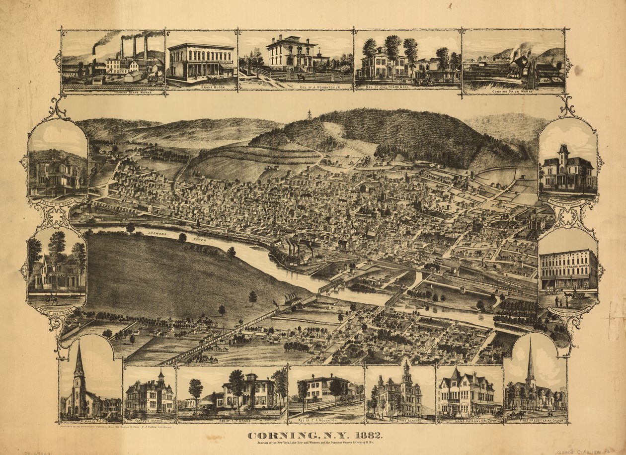Vogelvlucht. Beschikbaar ook via de website van de Library of Congress als rasterafbeelding. Inclusief kleurenillustraties. LC-kopie vervaagd en bevuild. Acquisitiecontrole nr. 1-88 door C. J. Philadelphia Publishing House; Corbin