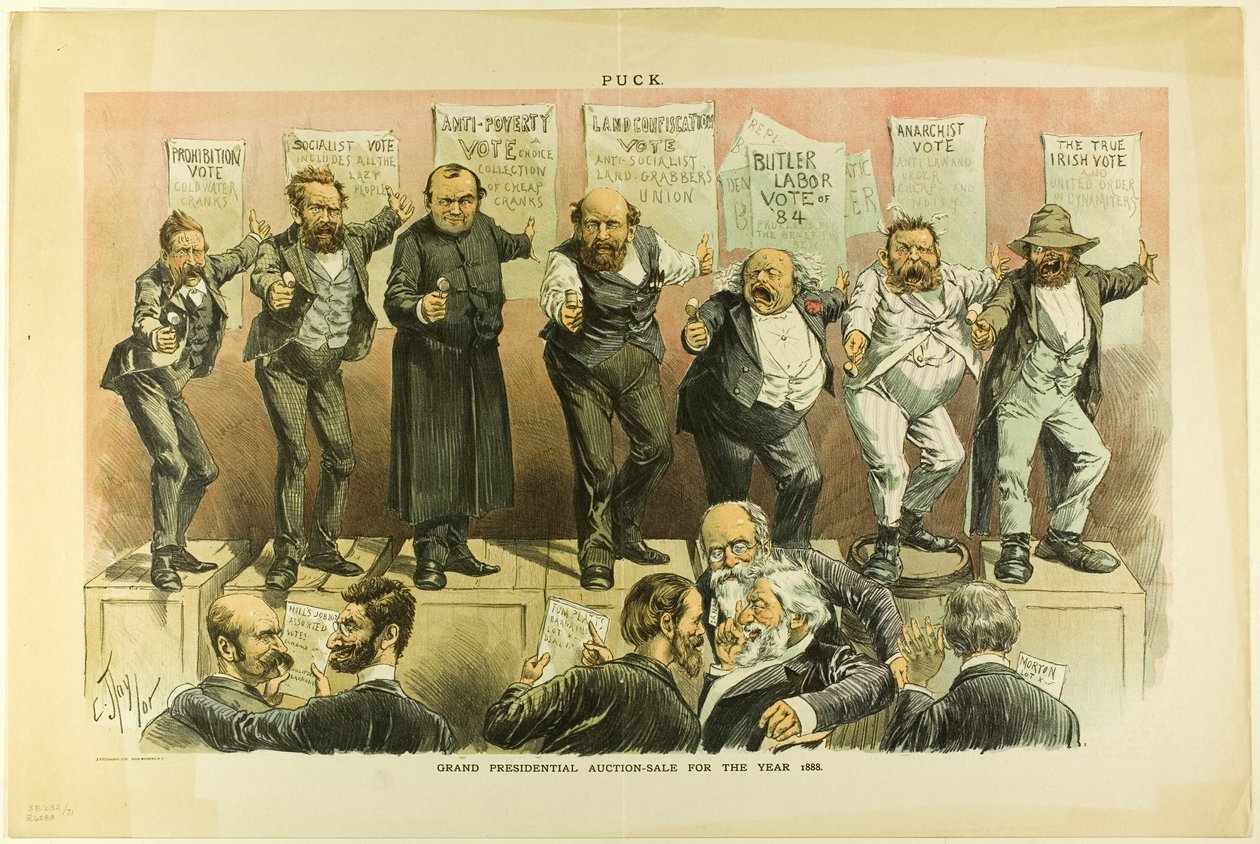 Grote presidentiële veiling, van Puck door C. Jay Taylor