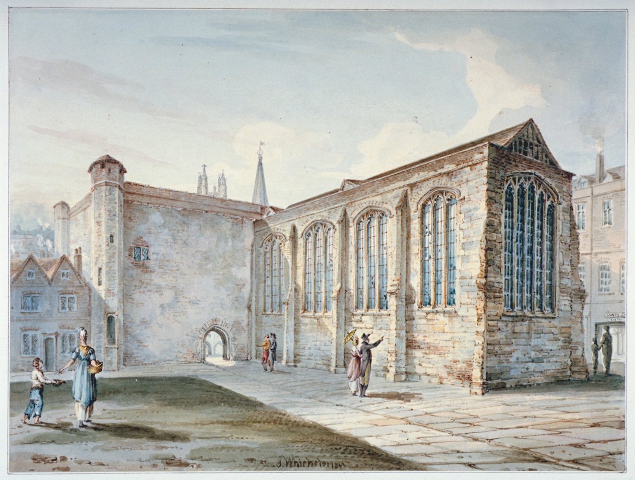 Heilige Drievuldigheidskapel, Leadenhall Street, bekend als Leadenhall Chapel, City of London door C John M Whichelo