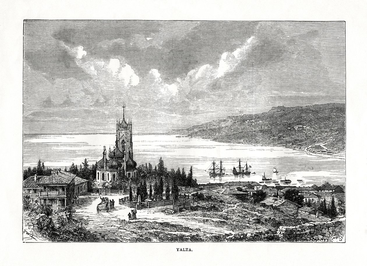 Jalta, Zuid-Oekraïne, 1879 door C. Laplante
