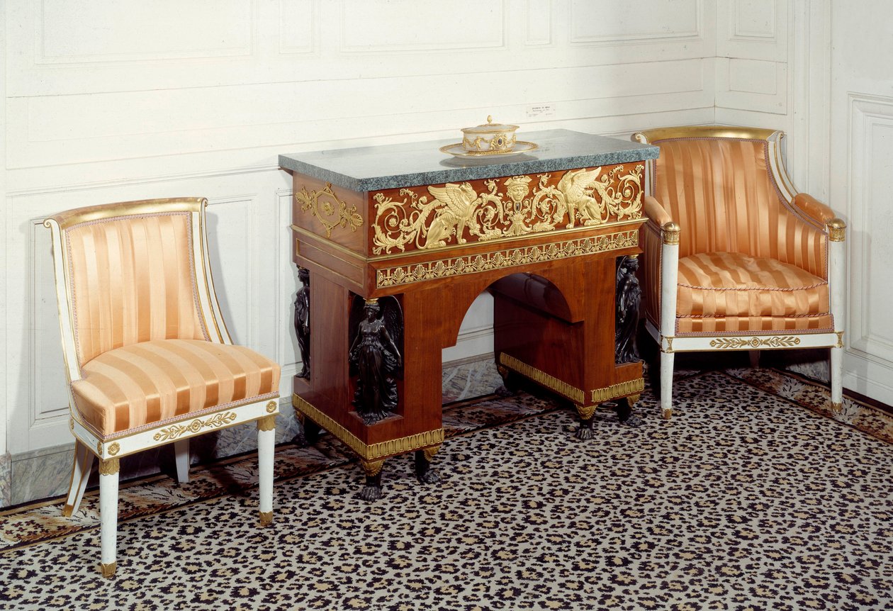 Kantoor van keizerin Josephine de Beauharnais door C. and Fontaine P. Percier