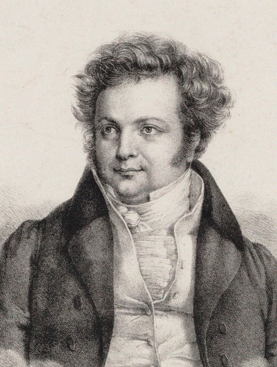 Portret van de componist Heinrich Marschner 1795-1861 door Cäcilie Brandt