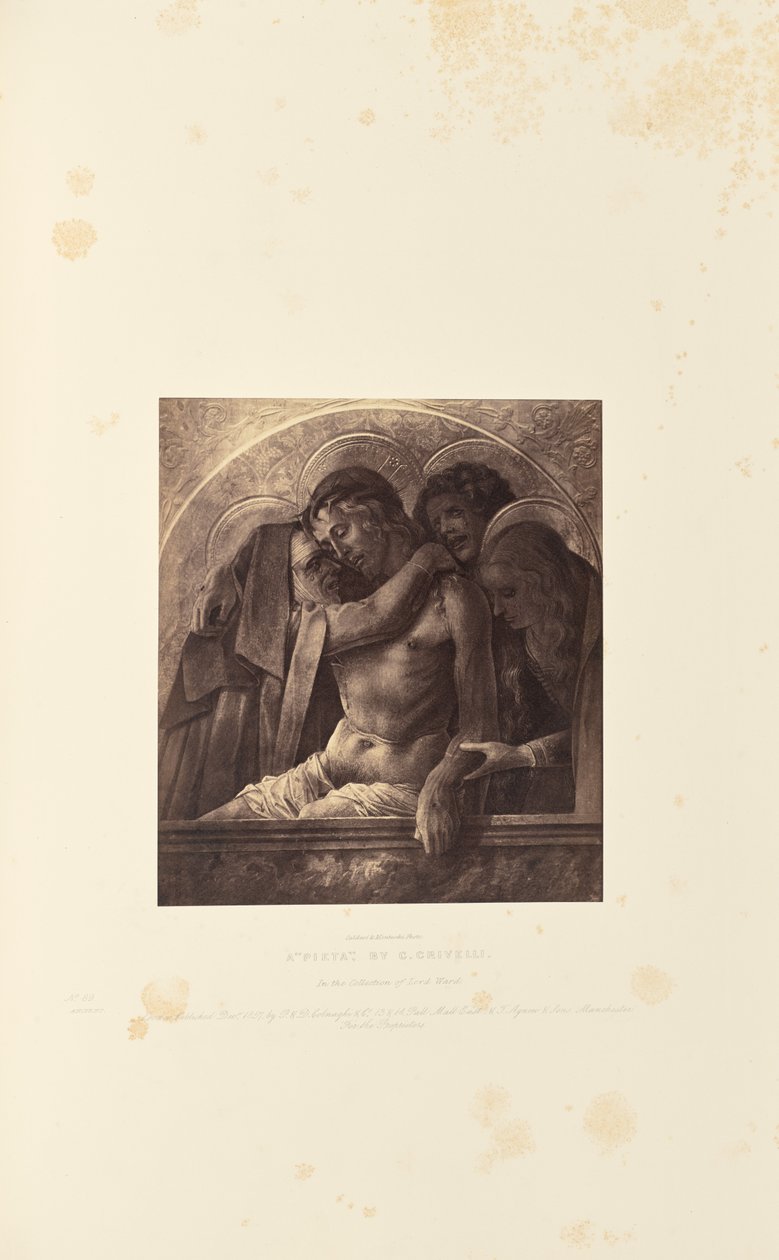 Een "Pieta," door C. Crivelli door Caldesi and Montecchi