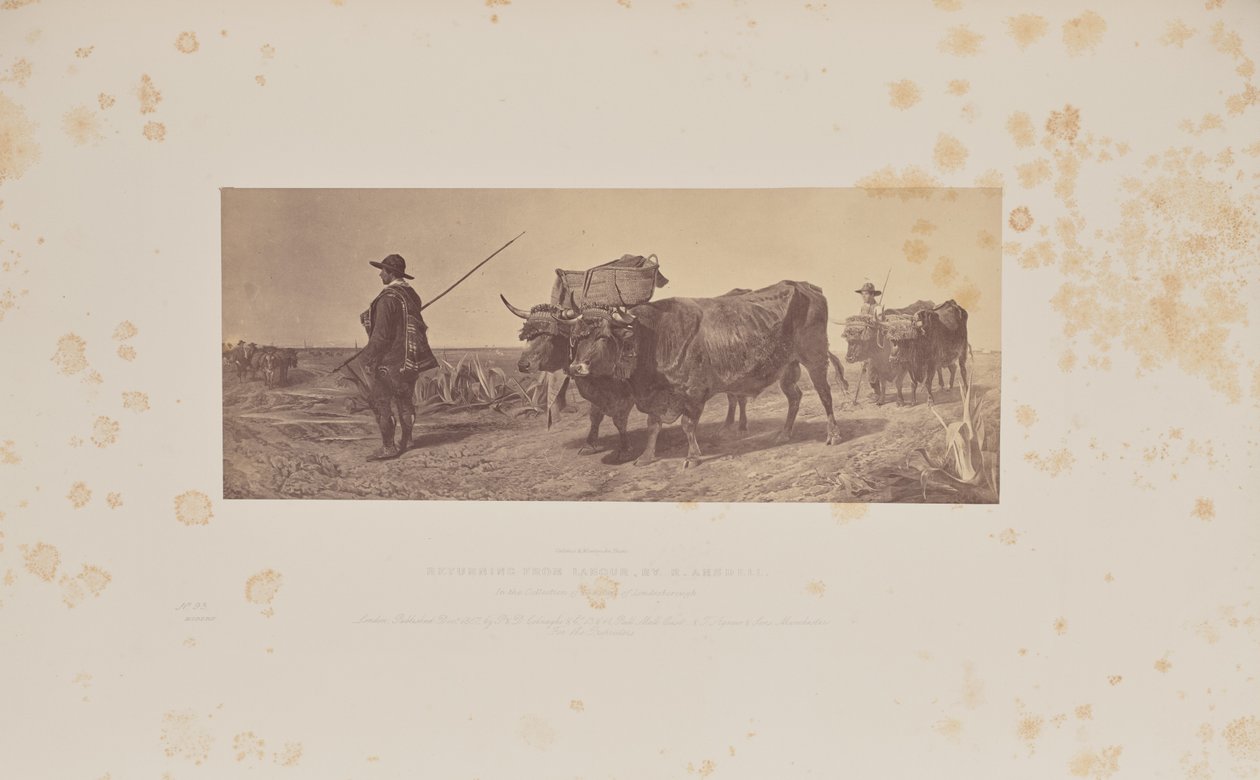 Terugkeren van werk, door R. Ansdell door Caldesi and Montecchi