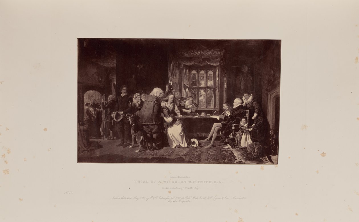 Het proces van een heks, door W.P. Frith, R.A. door Caldesi and Montecchi