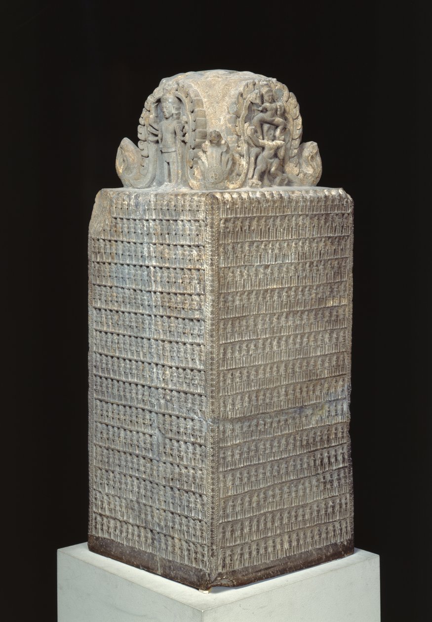 Votiefmonument voor Vishnu, uit Preah Khan, Kompong Svay, Cambodja door Cambodian School