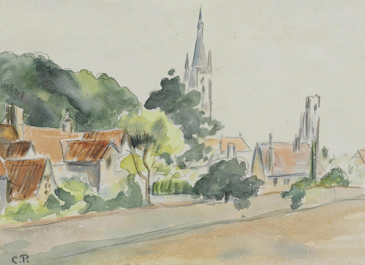 Allerheiligenkerk, Beulah Hill door Camille Jacob Pissarro