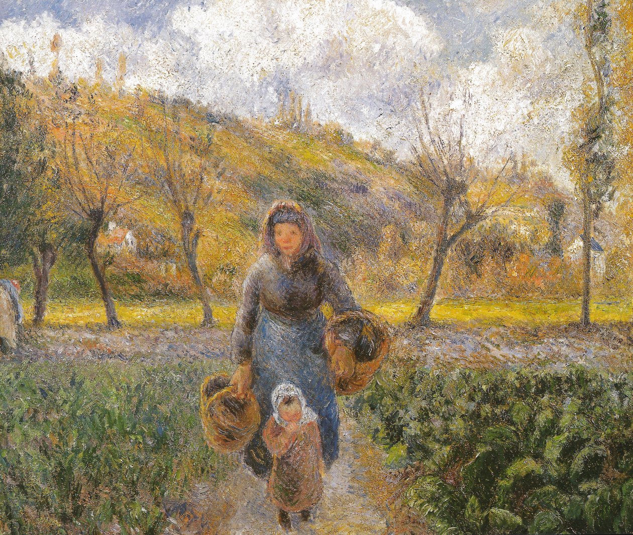 In de groentetuin door Camille Jacob Pissarro
