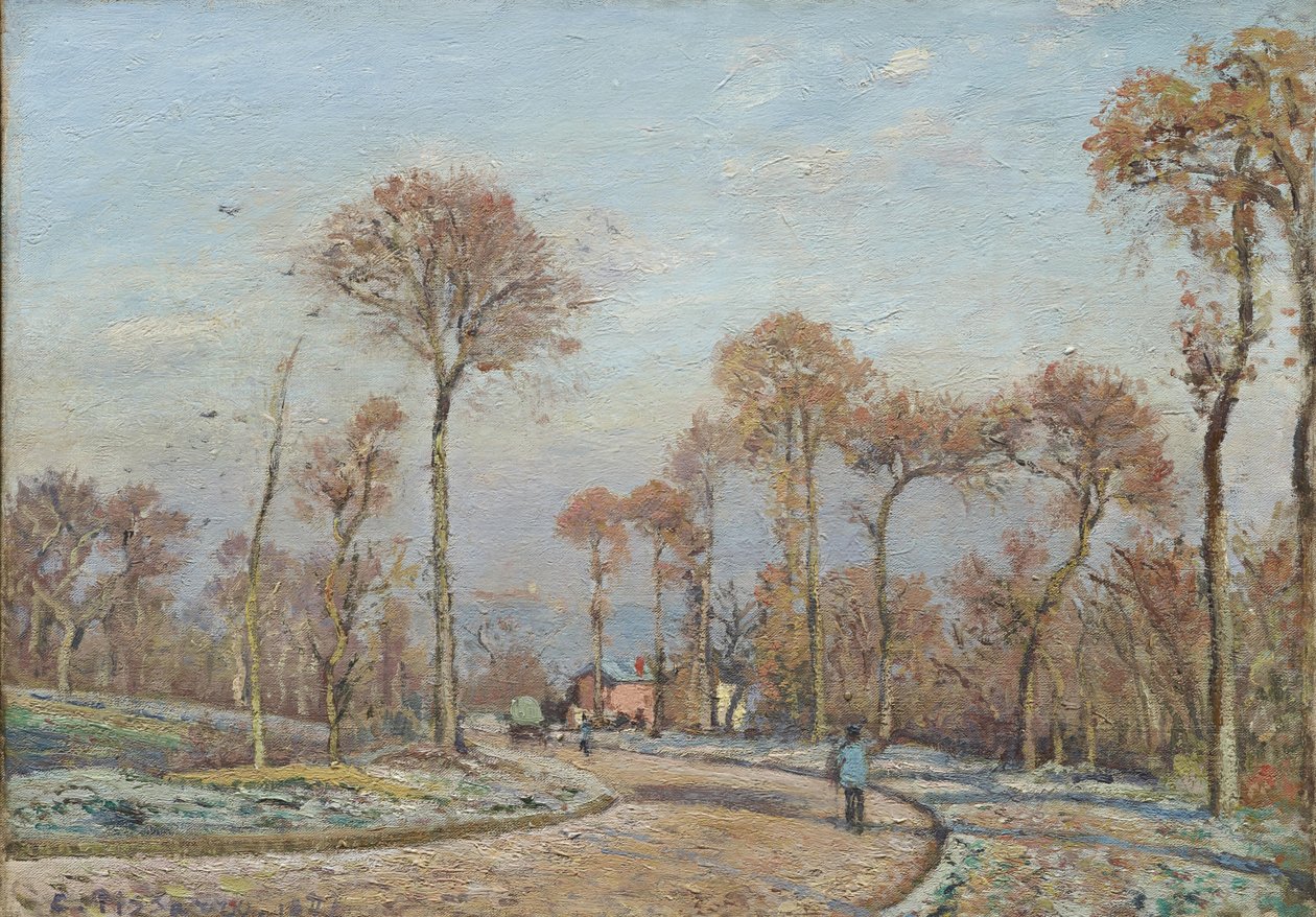 De weg naar Versailles door Camille Jacob Pissarro