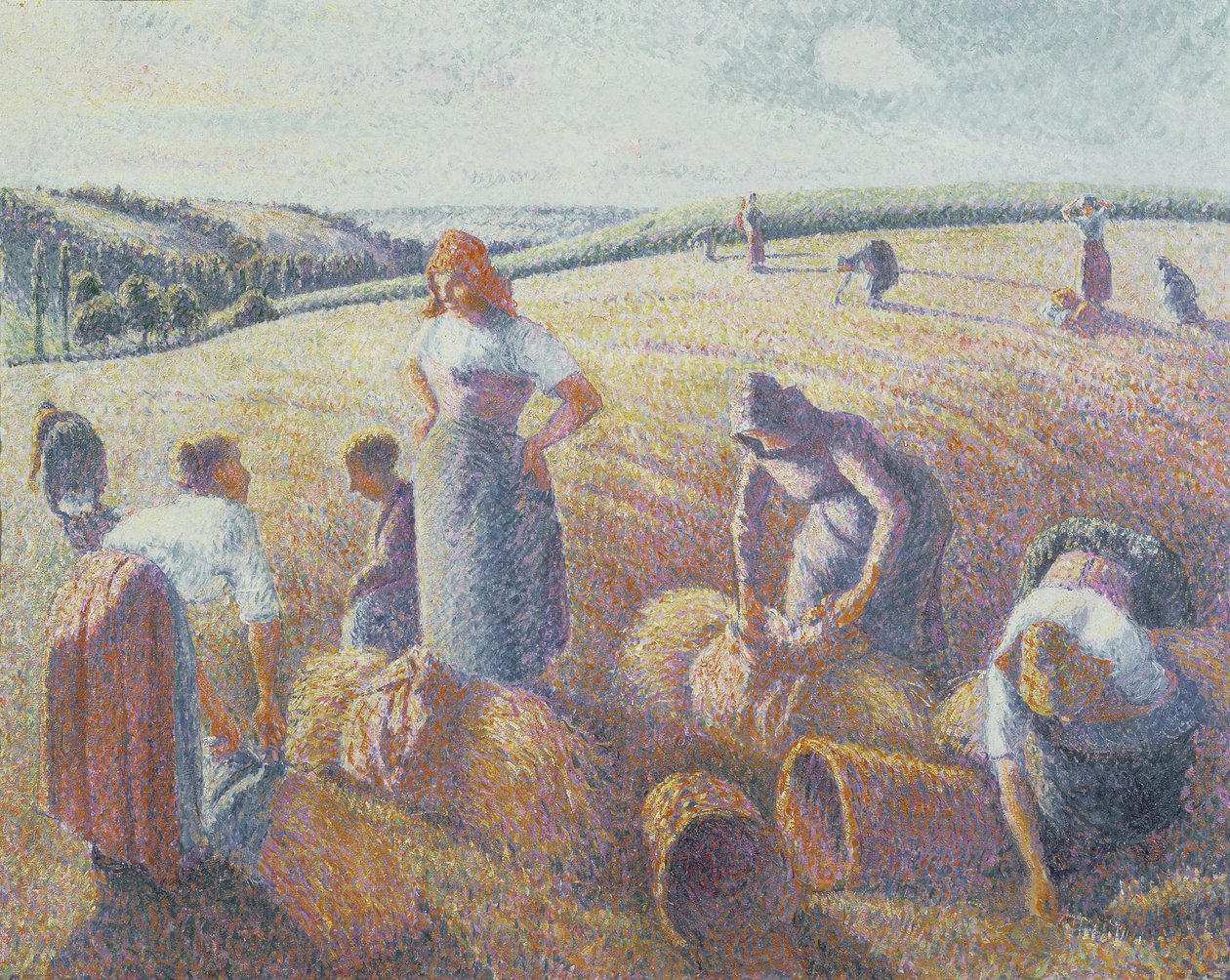 De arenleesters, 1889 door Camille Jacob Pissarro
