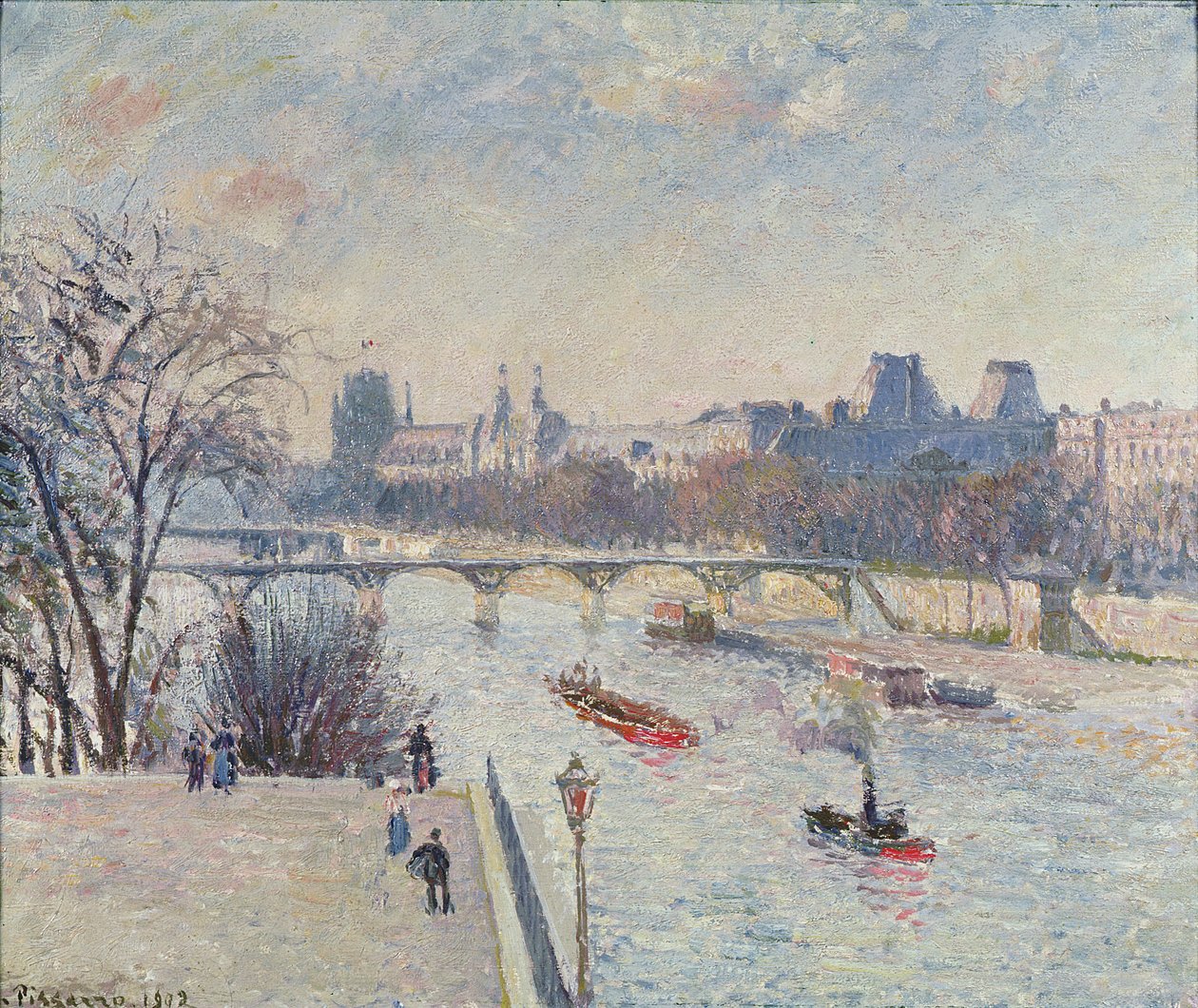 Het Louvre, 1902 door Camille Jacob Pissarro