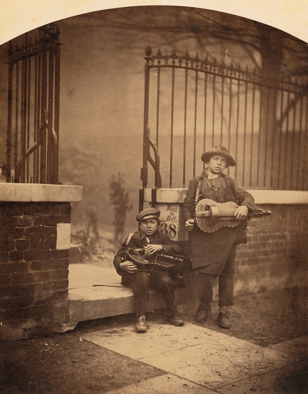 Straatmuzikanten door Camille Silvy