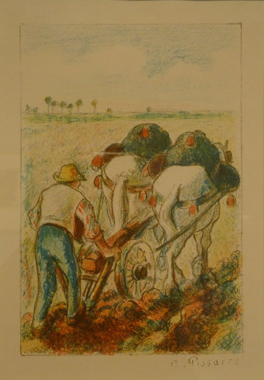 De ploeg door Camille Jacob Pissarro