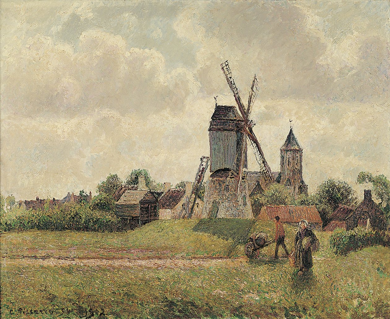De Vieux-Moulin in Knokke door Camille Jacob Pissarro