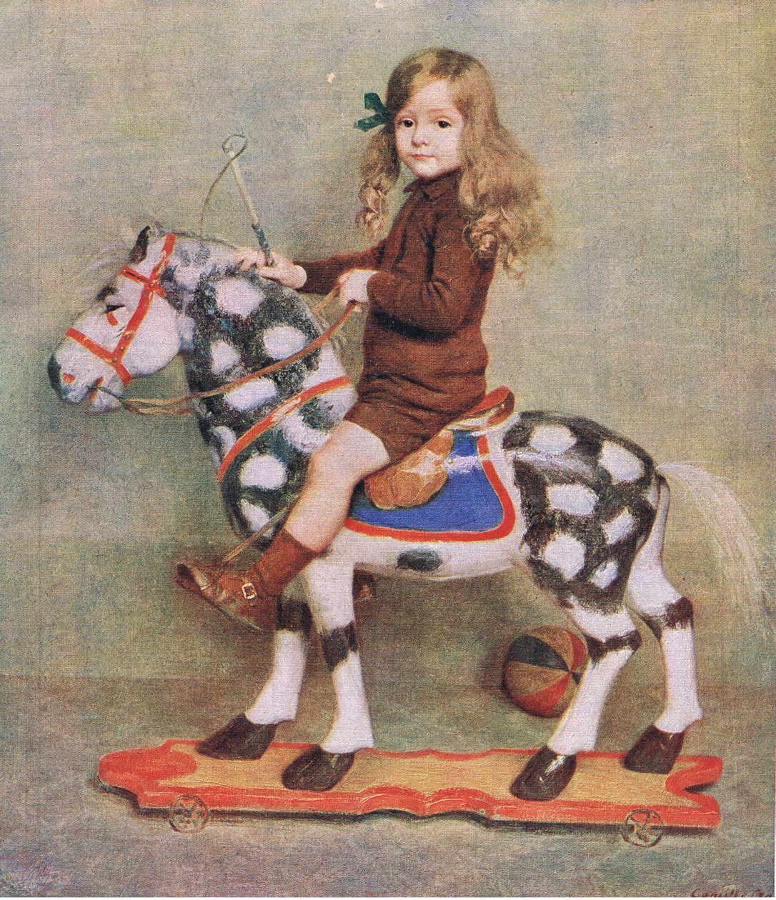 Het meisje met het houten paard, illustratie uit My Magazine door Camille Boiry