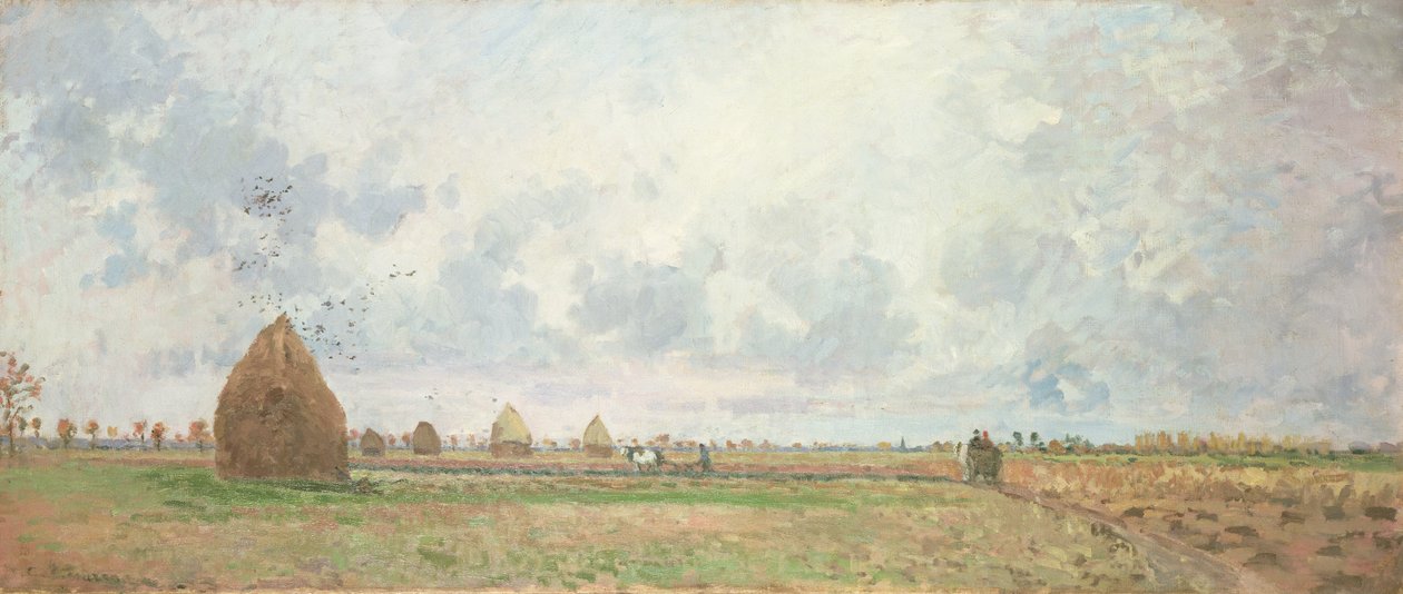 Vier seizoenen, herfst door Camille Jacob Pissarro