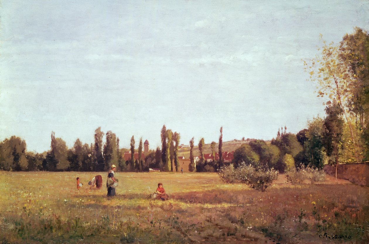 La Varenne de St. Hilaire, 1863 door Camille Jacob Pissarro