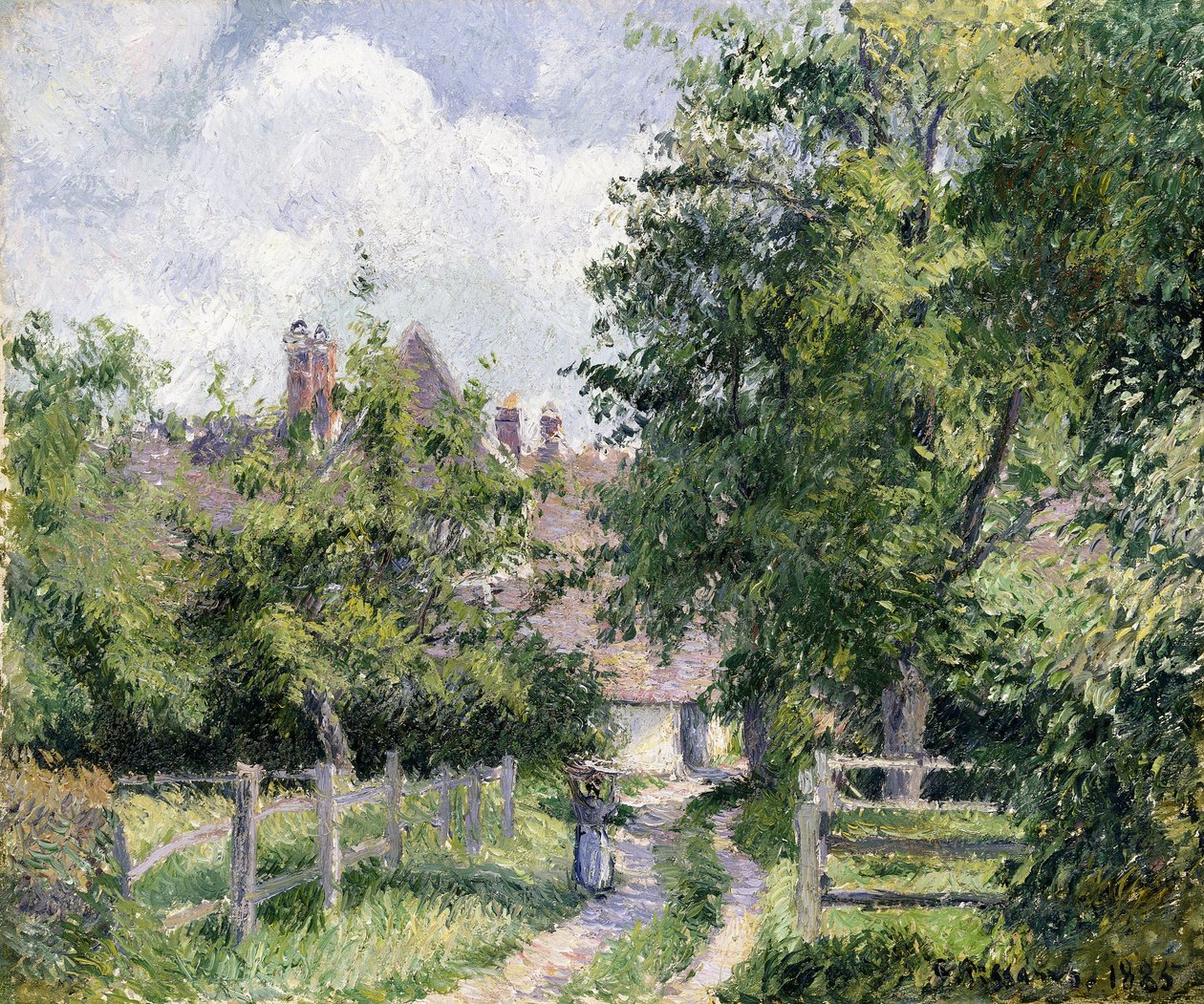 Saint-Martin, nabij Gisors, 1885 door Camille Jacob Pissarro