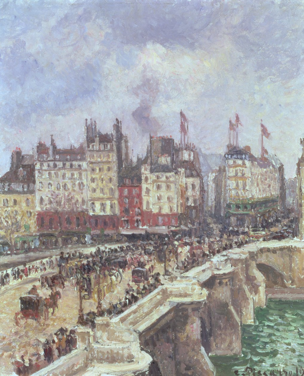 De Pont Neuf, 1901 door Camille Jacob Pissarro