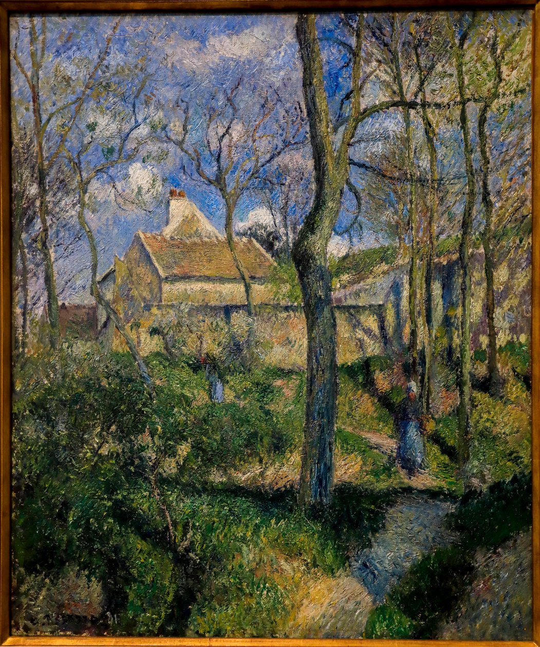 Pad naar Les Pouilleux, Pontoise. 1881. door Camille Pissarro